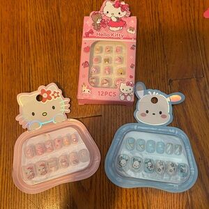 Kids Hello Kitty Nail Set - Pink & Blue